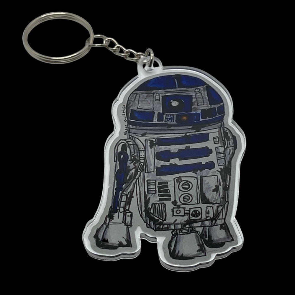 Mandalorian The Child Star Wars R2D2 Key Chains - Picture 2 of 3